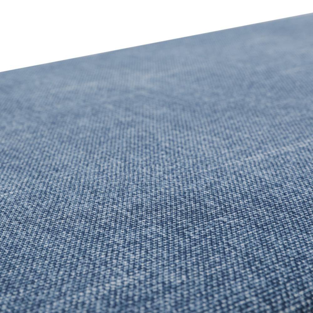 Tory Denim Blue Textured Indoor/Outdoor Lumbar Pillows Set of 2