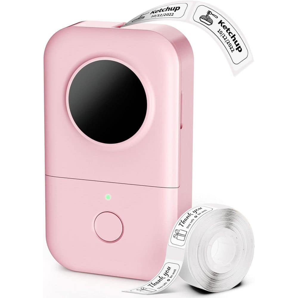 Heat Label Maker D30-PK Pink Thermal Label Maker Machine Bluetooth D30-PK - The Home Depot