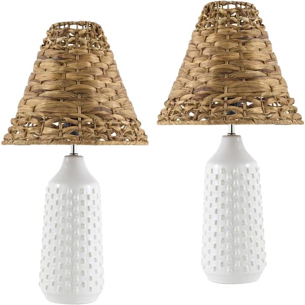 Tatogga 22 in. H x 12 in. W Traditional Accent Table Lamp, Brown