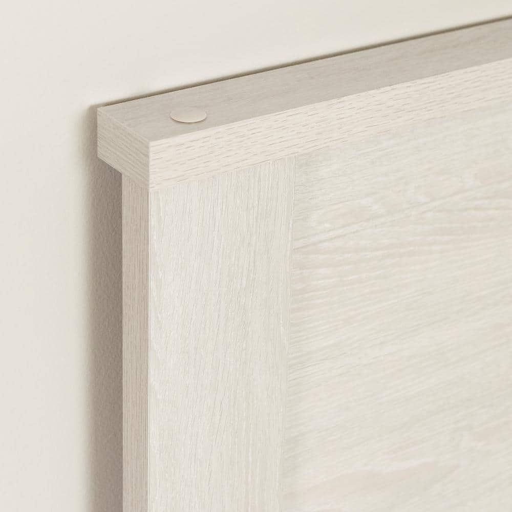 Winter Oak Full Panel Headboard with Large Moldings