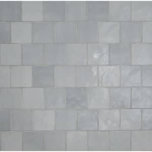 Lakeview Sky 5 in. x 5 in. Glossy Ceramic Wall Tile (10.2 sq. ft./Case)