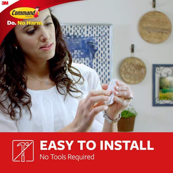 3M COMMAND STRIPS Ditch the Hammer & and Nails keep your walls Damage Free.  How to use Command Strip 