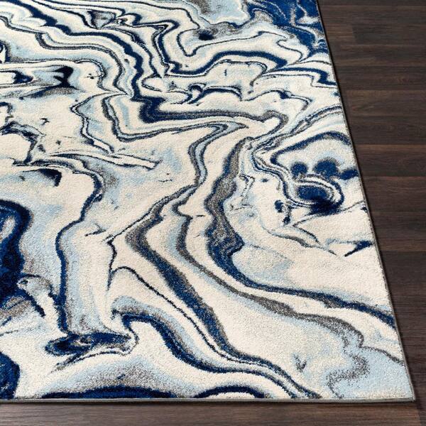 Artistic Weavers Cosima Modern Abstract Area Rug Navy 5'3 x 7'3 Artistic Weavers Cosima Modern Abstract Area Rug Navy 5'3 x 7'3