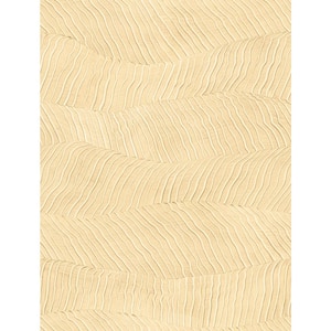 Drift Yellow Abstract Landscape Strippable Non-Woven Paper Wallpaper Sample