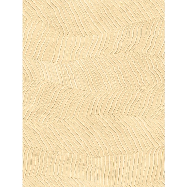 A-Street Prints Drift Yellow Abstract Landscape Strippable Non-Woven Paper Wallpaper Sample