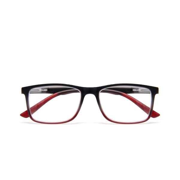 Magnifeye Red Square Ombre 1.25 Reading Glasses