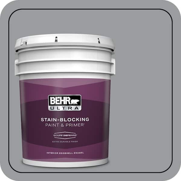 BEHR ULTRA 5 gal. #N500-4 Pencil Sketch Extra Durable Eggshell Enamel Interior Paint & Primer