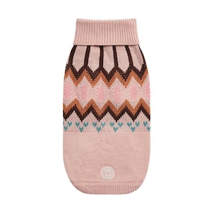 2X-Small Pink Heritage Sweater for Dogs