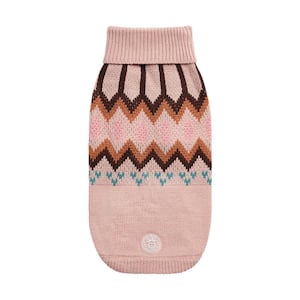 3X-Small Pink Heritage Sweater for Dogs