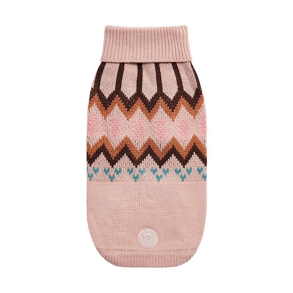GF PET 3X-Small Pink Heritage Sweater for Dogs