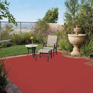 1 gal. #OSHA-5 OSHA SAFETY RED Solid Color Solid Color Flat Interior/Exterior Concrete Stain