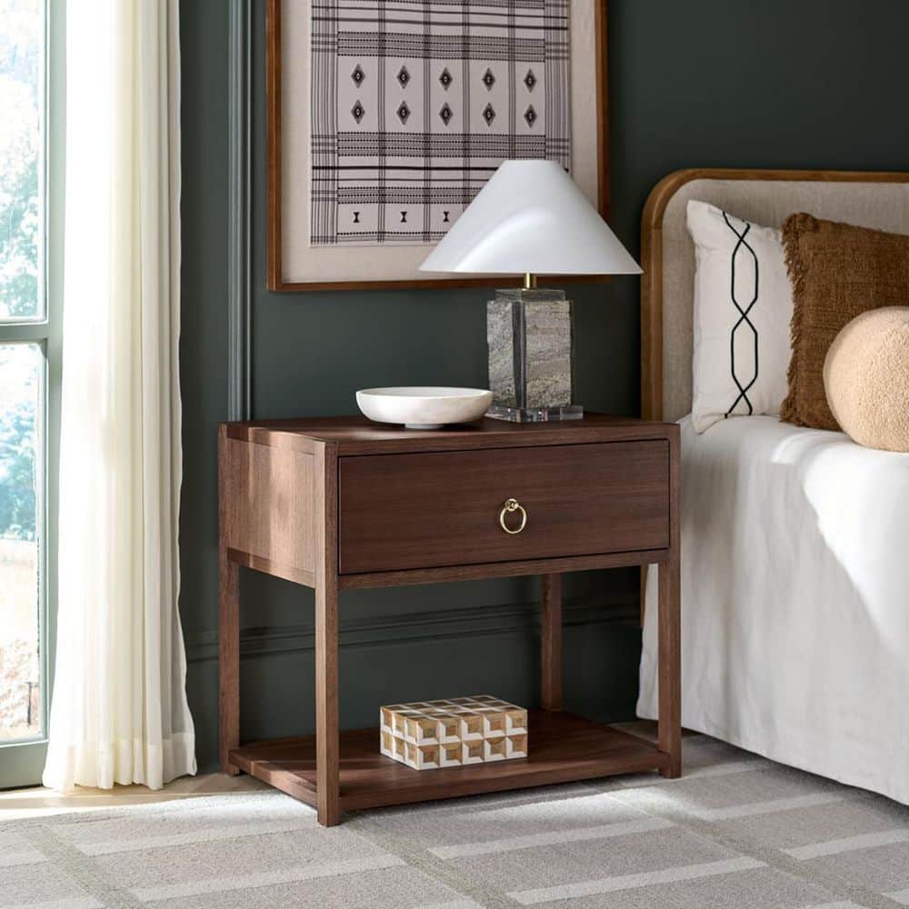 Lrge Chocolate 1 Drawer Nightstand