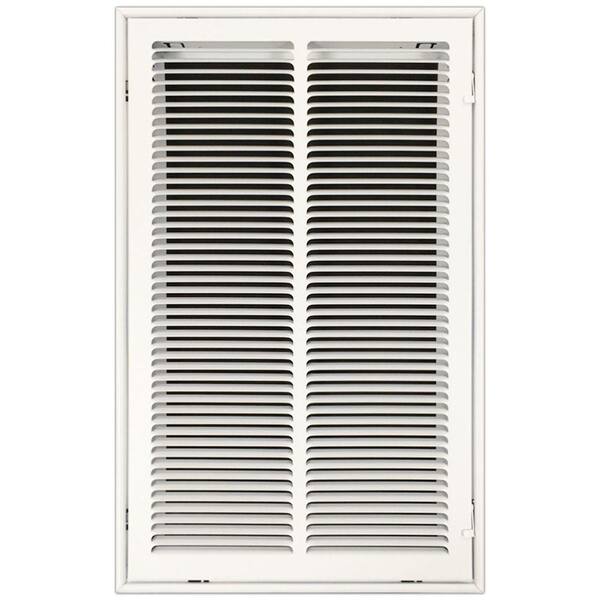 SPEEDI-GRILLE 14 in. x 25 in. Return Air Vent Filter Grille with Fixed Blades, White