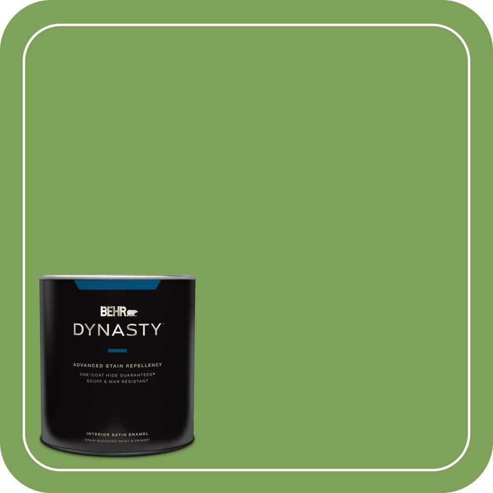 1 qt. #P380-6 Springview Green Satin Enamel Interior Stain-Blocking Paint & Primer price history on PriceWatchPro