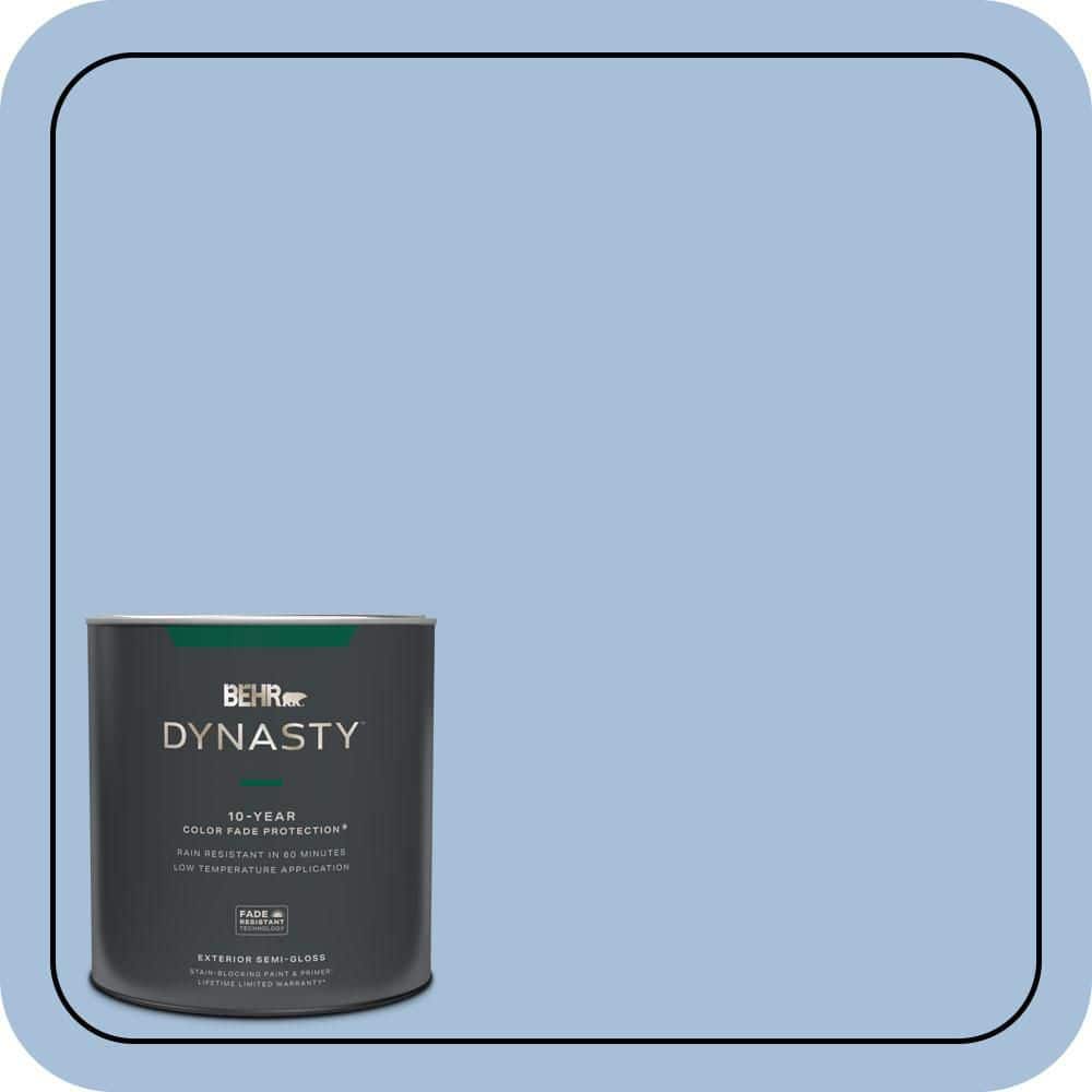 1 qt. #580D-4 Skysail Blue Semi-Gloss Enamel Exterior Stain-Blocking Paint & Primer price history on PriceWatchPro