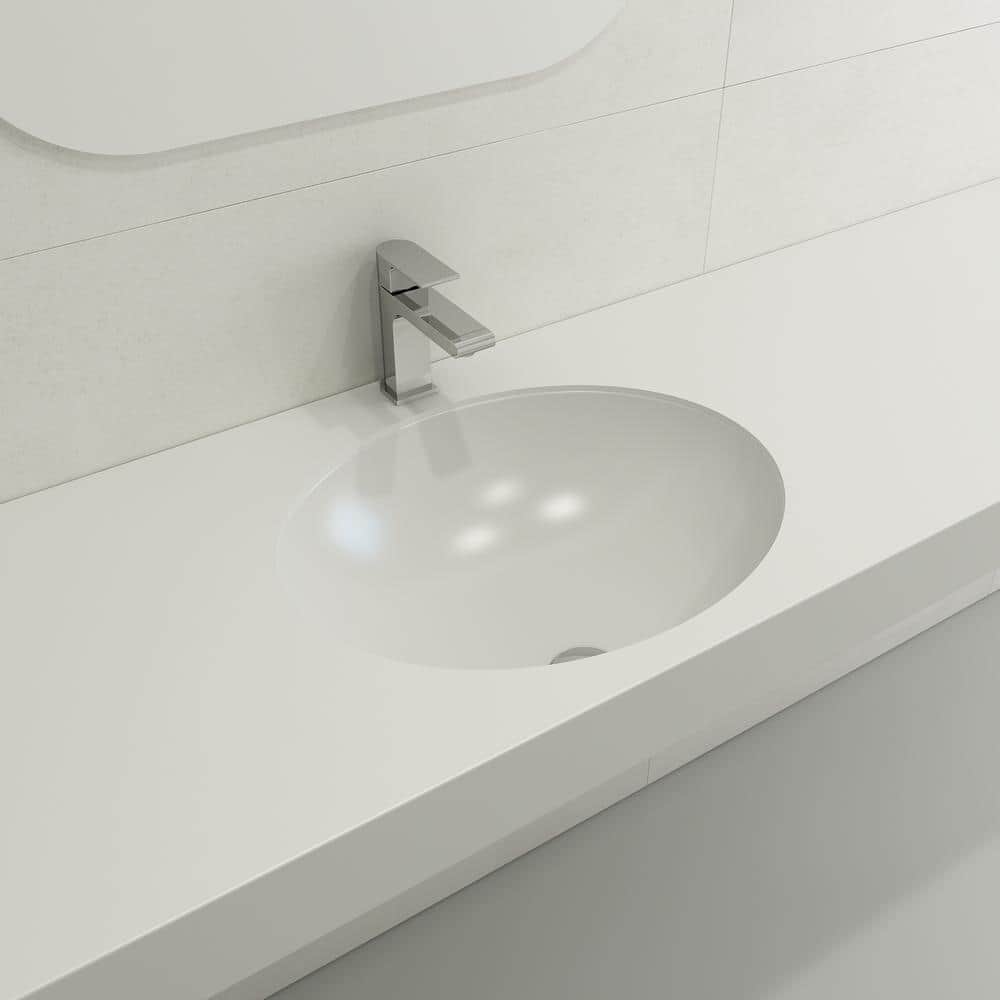 tamaki_tamaki　0527 BOCCHI Parma 22 in. Undermount Fireclay Bathroom Sink in Matte