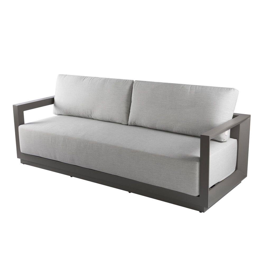 Newport Outdoor Aluminum 3-Seat Sofa with Grey Sunbrella Cushions price history on PriceWatchPro