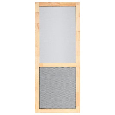 PetGuard Century Series 36 in. x 80 in. Universal Unfinished Wood Hinged Screen Door — Home Depot clearance