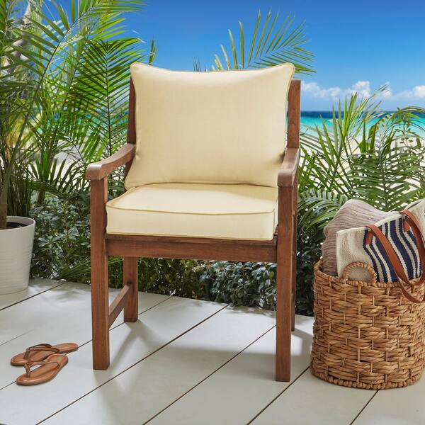 Replacement Chair Cushion - Antique Beige, Size Boxed, Sunbrella | The Company Store