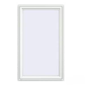 35.5 in. x 59.5 in. V-4500 Series White Vinyl Left-Handed Casement Window with Fiberglass Mesh Screen
