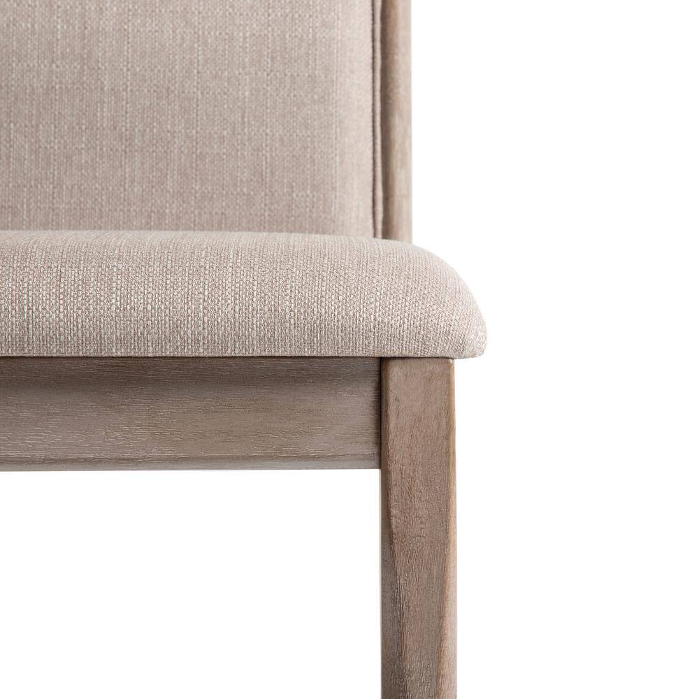 Natural Ash Upholstered High Back Side Chair