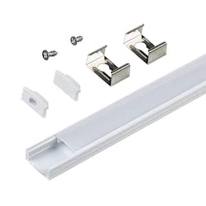 Surface Mount LED Tape Light Channel, White (5-Pack)