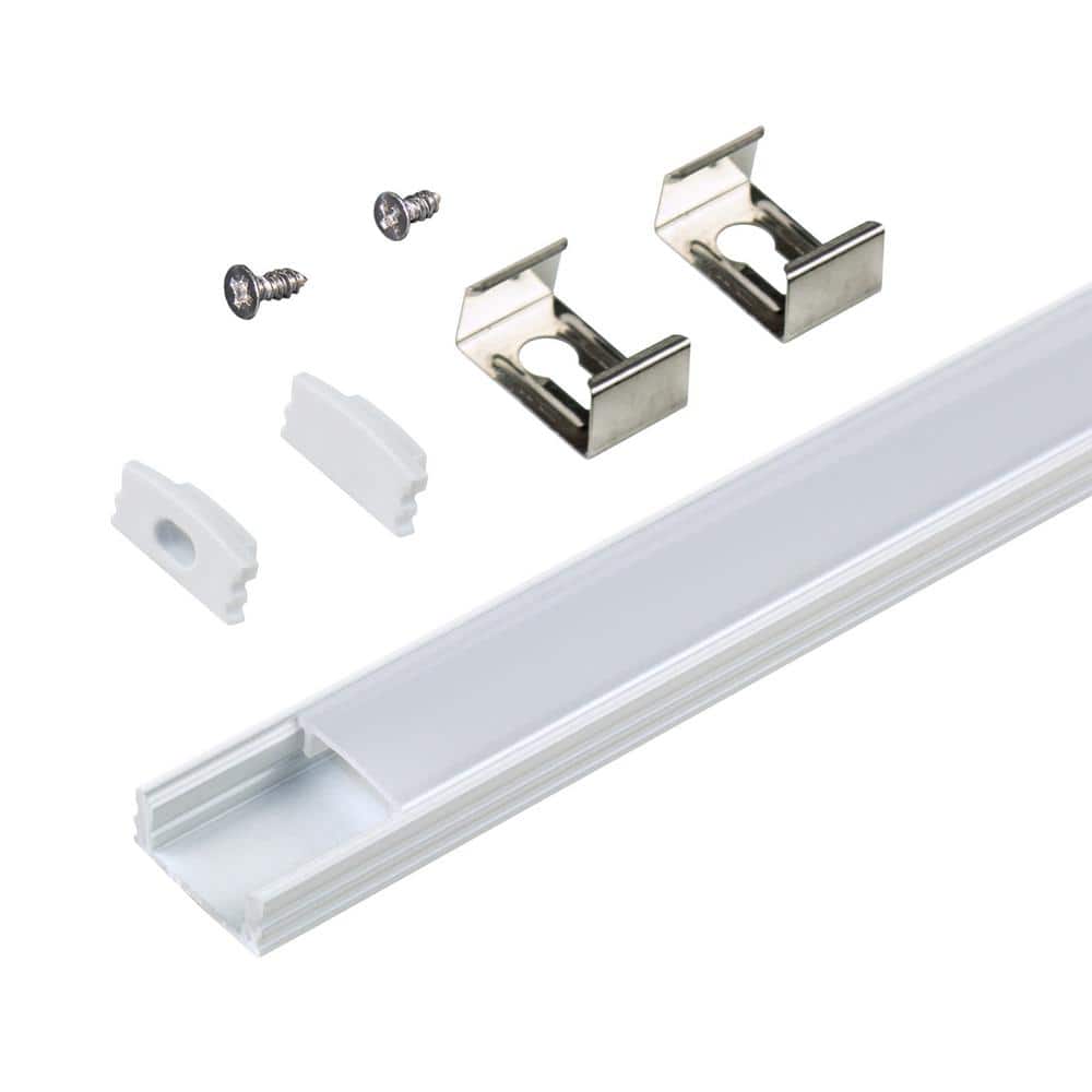 Surface Mount LED Tape Light Channel Mounting Hardware, White (5-Pack) price history on PriceWatchPro