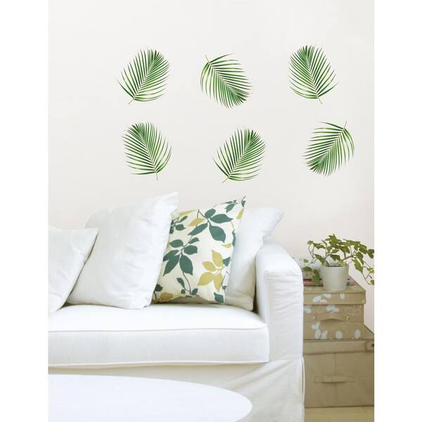 WallPops 34.5 in. x 39 in. Fronds Wall Decal