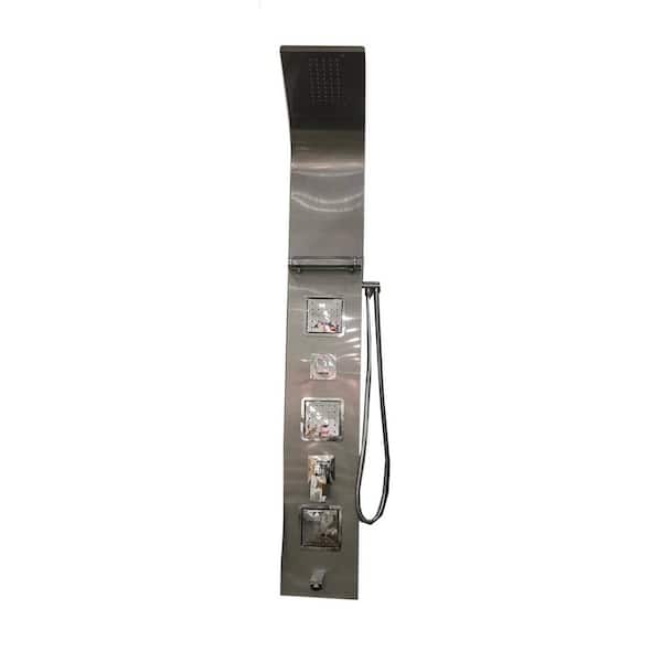 Unbranded 9-in. W Shower Panel Brushed Nickel CUPC certified 16GS-38948