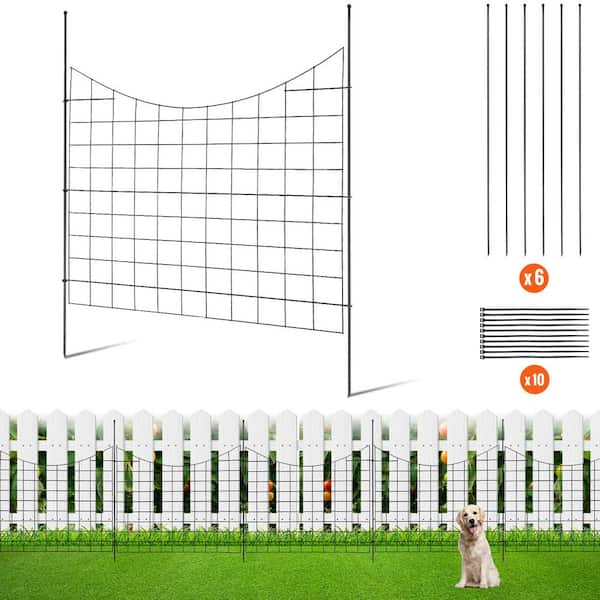 VEVOR Garden Fence No Dig Fence 36.6 in. H x 29.5 in. L Animal Barrier ...