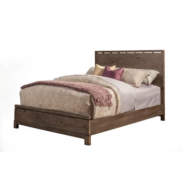Sydney Gray Wood Frame King Panel Bed
