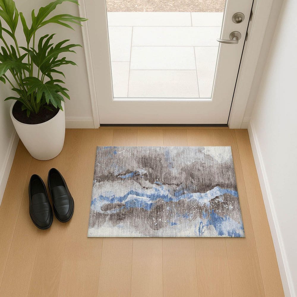 Mayfield Premium Machine Washable Abstract AMF1712 Taupe 2 ft. x 3 ft. Area Rug price history on PriceWatchPro