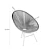 CORVUS Acapulco Peacock Blue Outdoor Lounge Chair Set of 2