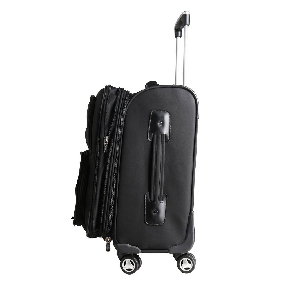 NHL Anaheim Mighty Ducks 21 in. Black Carry-On Spinner Softside Suitcase price history on PriceWatchPro