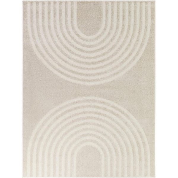 Buchner Beige 5 ft. x 7 ft. Area Rug