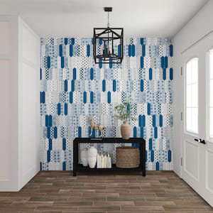 LuxeCraft Cameo Blue Mix 3 in. x 12 in. Glazed Ceramic Deco Picket Wall Tile (8.8 sq. ft./Case)