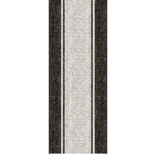 Hallway 2 ft. x 13 ft. Soft Non-Slip, Low Pile Entryway,Kitchen and Long Hallways 1 ft. 11 in. x 13ft. Runner Rug, Brown
