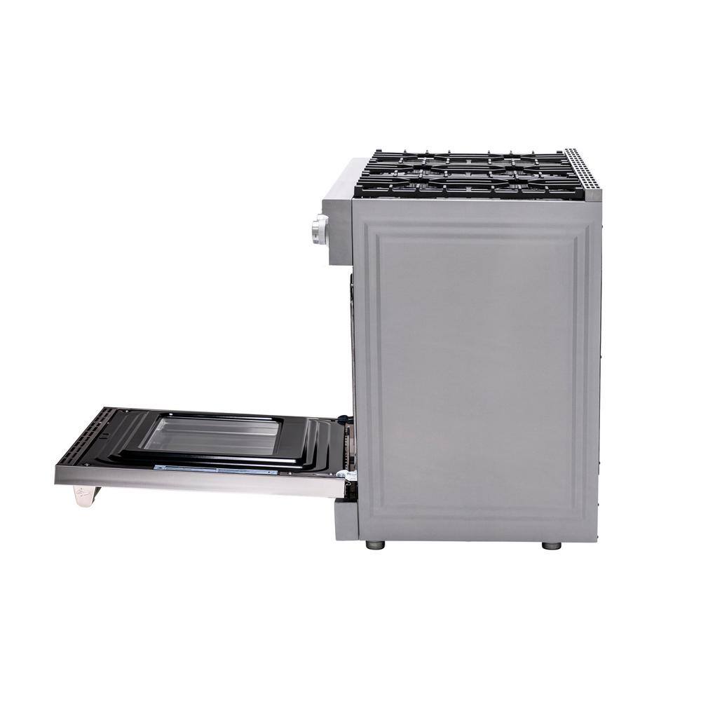 Magic Chef 36 Inch Stainless Steel Freestanding Gas Range