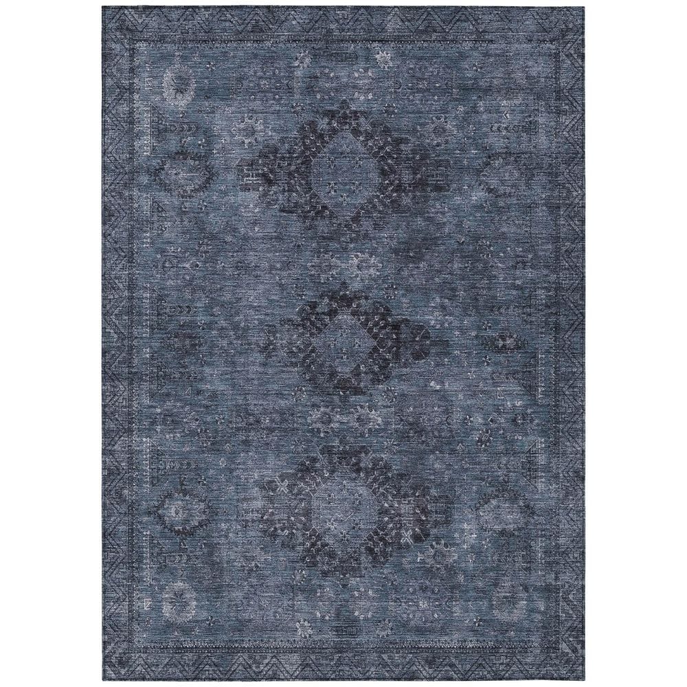 Chantille Machine Washable Indoor/Outdoor Abstract ACN2808 Denim 9 ft. x 12 ft. Area Rug price history on PriceWatchPro