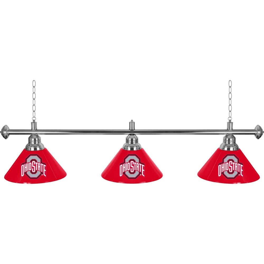The Ohio State University 3-Light Red Billiard Light