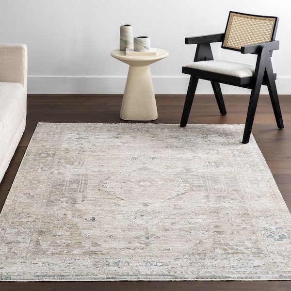 nuLOOM Janiyah Vintage Light 10 ft. x 13 ft. Beige Indoor Area Rug