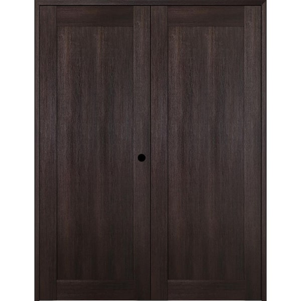 Belldinni Vona 07 36"x 80" Left Hand Active Veralinga Oak Wood Composite Double Prehung Interior Door