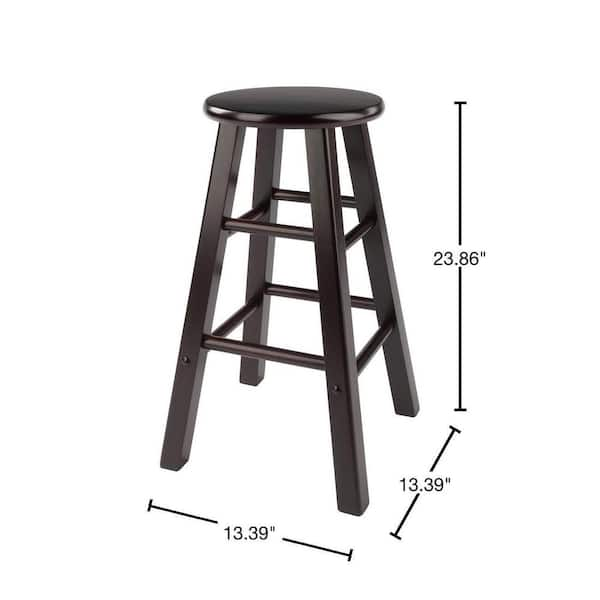 Winsome saddle 2025 seat black stool