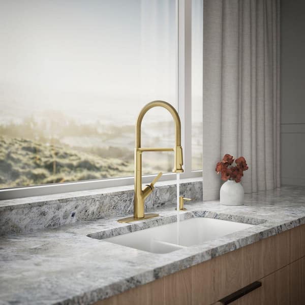 KOHLER Setra Single-Handle Semi-Professional Kitchen Sink