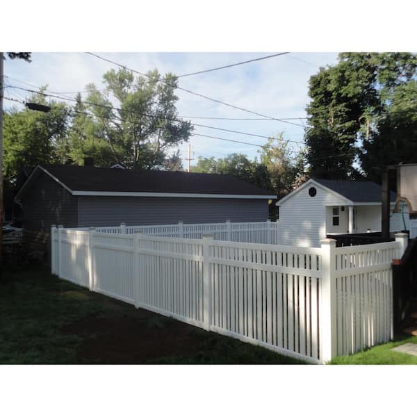 6 ft. H x 6 ft. W White Vinyl Windham Fence Panel