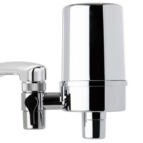 ISPRING DF2 Series 500 Gal. Faucet Mount Water Filtration System, BPA Free, Chrome Finish