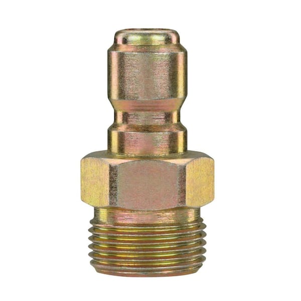 3, 4 Inch MALE Screw Fitting to 1, 2 Inch Quick Connect Garden Hose Fitting, Pressure Washers