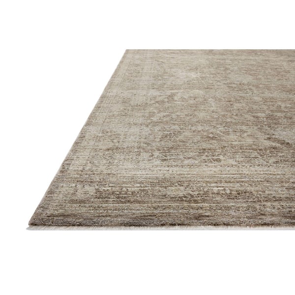 Tabitha Taupe / Pebble 5 ft. 3 in. x 7 ft. 9 in. Traditional Area Rug