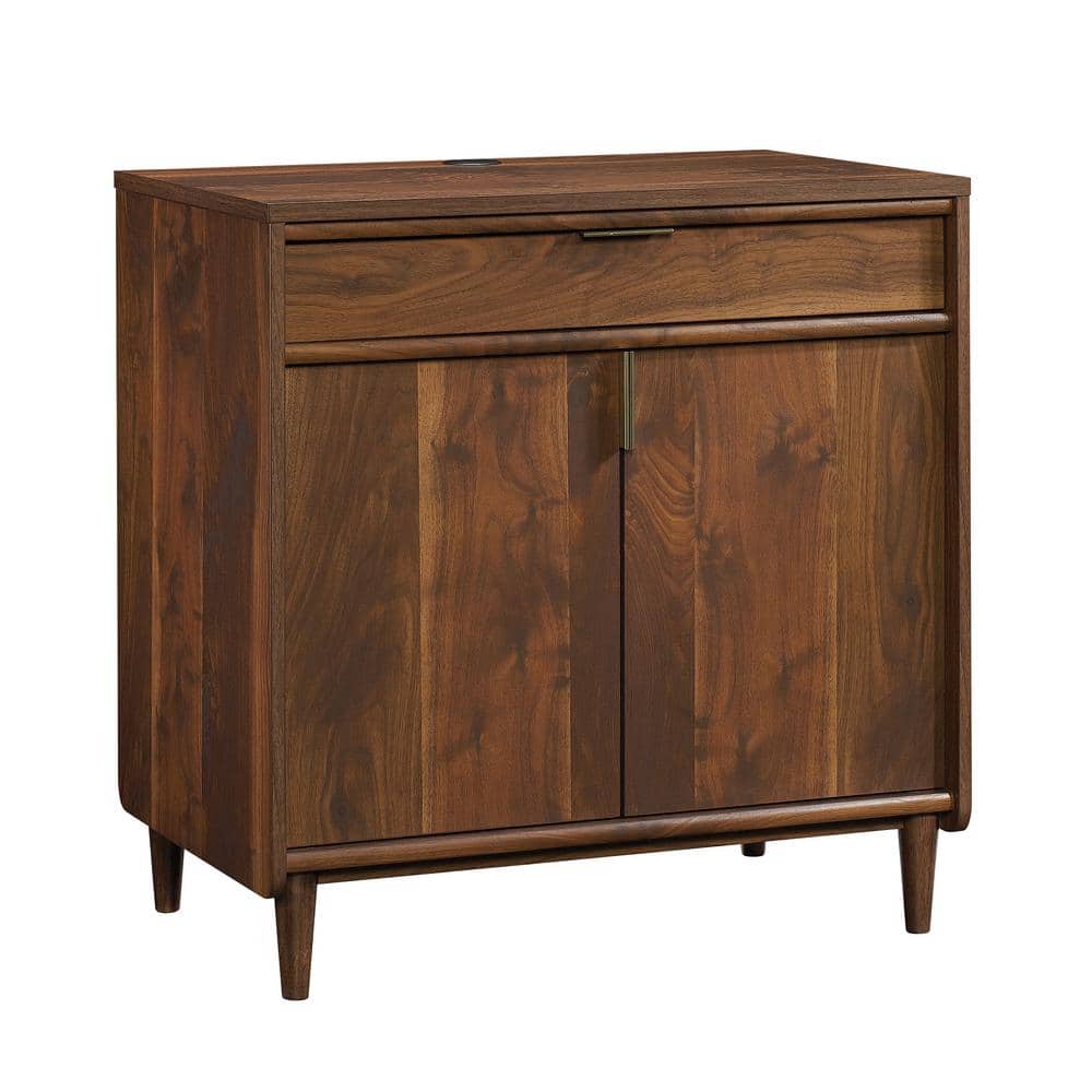 Grand Walnut 30" Tall Storage Cabinet with Shelves