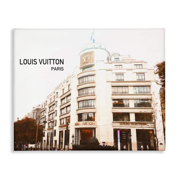 Designer Brand Building by Graffi tee Studios Unframed Architecture Graphic Art Print 30 in. x 40 in.